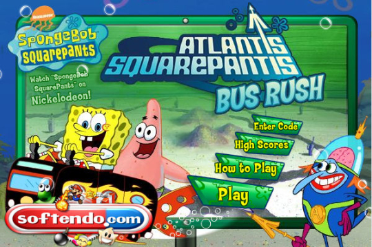 Sponge Bob Squarepants Bus Rush