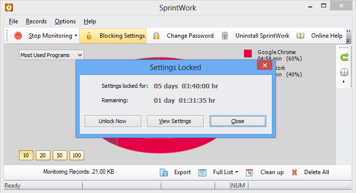 SprintWork Distraction Blocker
