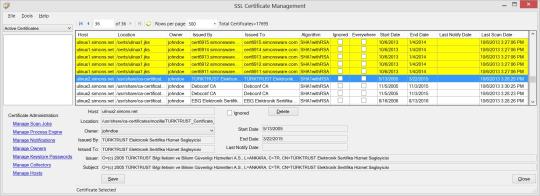 SSL Certificate Management