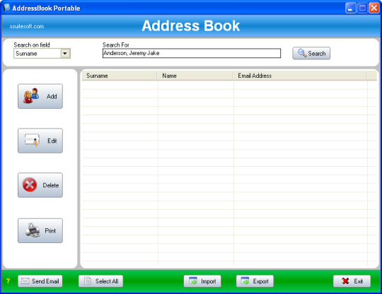 SSuite Office - Address Book Pro Portable