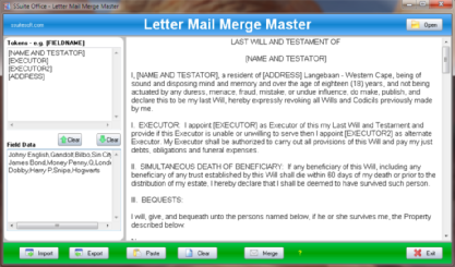 SSuite Office - Mail Merge Master
