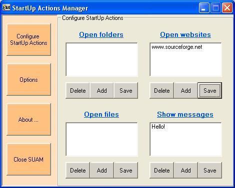 StartUp Actions Manager