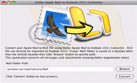 Stellar Apple Mail to Outlook 2011 Converter