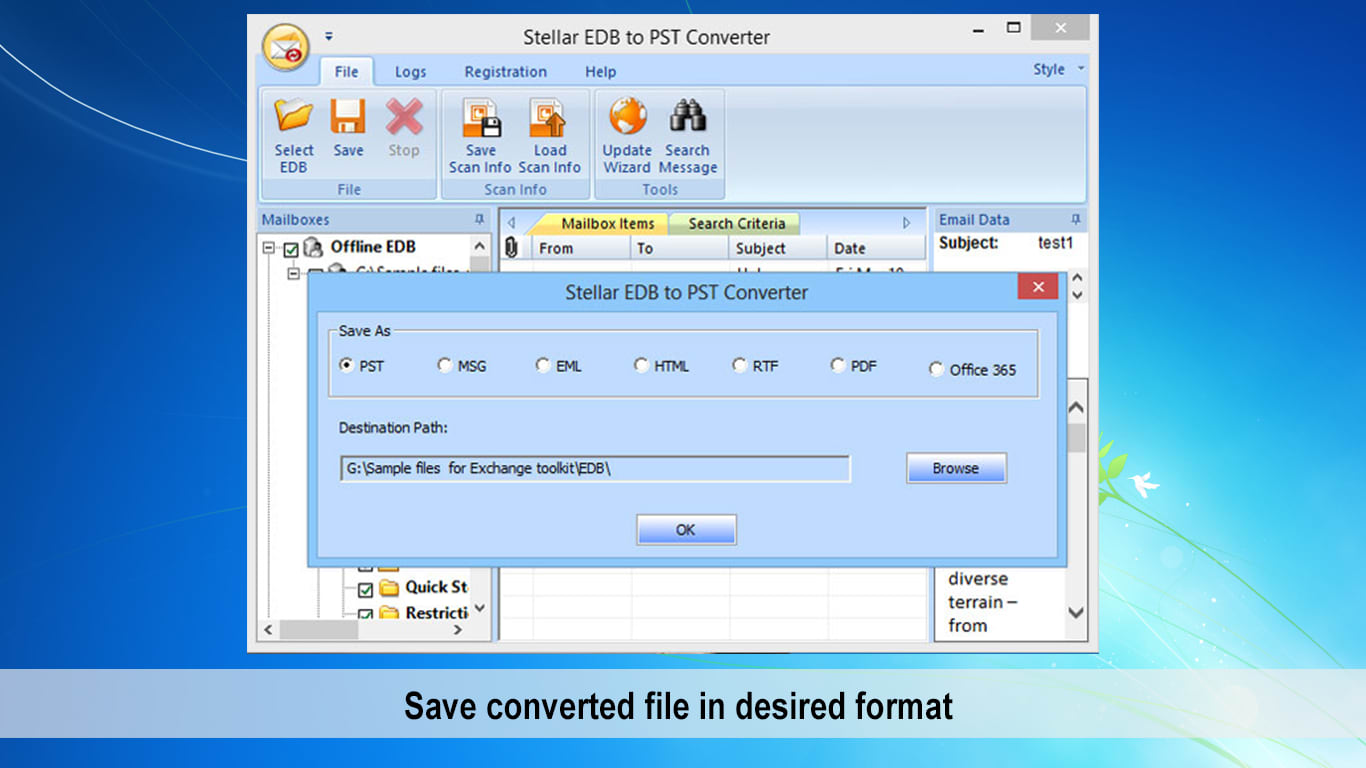 Stellar EDB to PST Converter