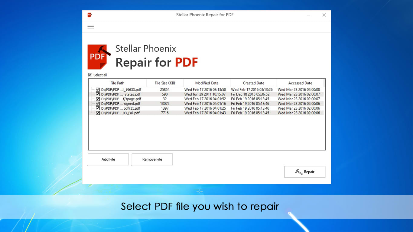 Stellar Phoenix Repair for PDF