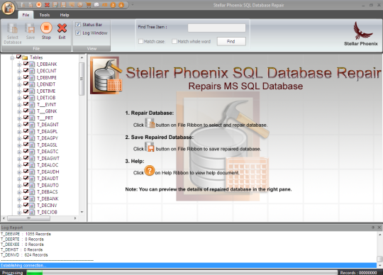 Miễn phí tải về Stellar Phoenix SQL Database Repair Cho Windows ::: Phần  mềm quản lý cơ sở dữ liệu