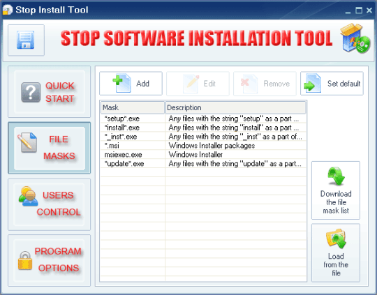 Stop Installation Tool