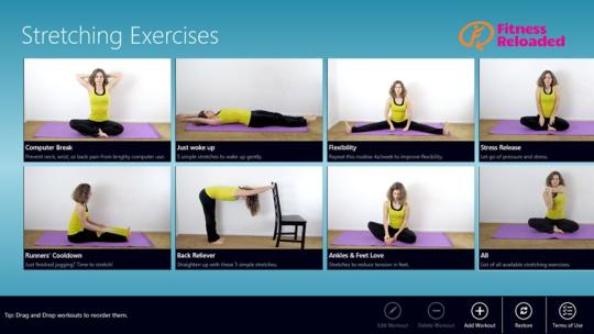 Stretching Exercises for Windows 8