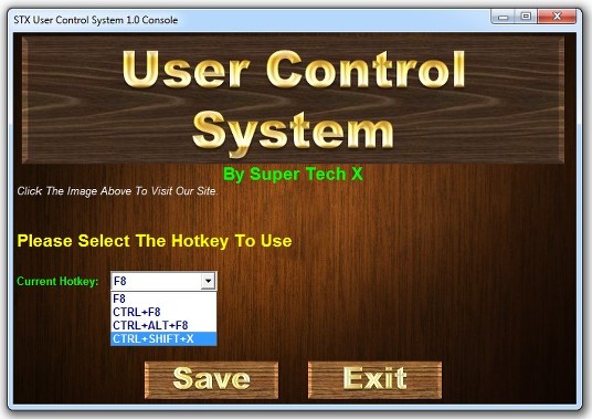 STX User Control System