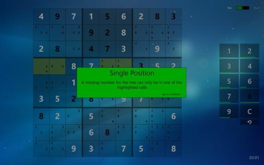 Sudoku Touch for Windows 8