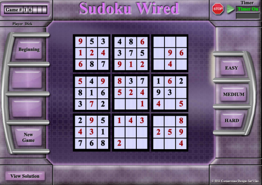 Sudoku Wired Game 1