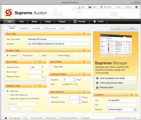 Supreme Auction