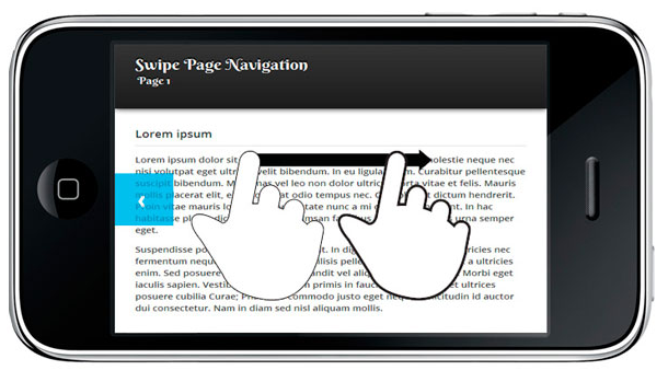 Swipe Page Navigation
