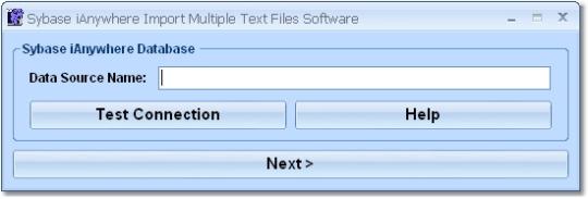 Sybase iAnywhere Import Multiple Text Files Software