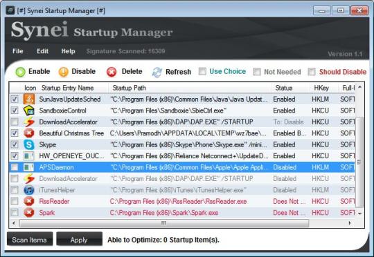 Synei Startup Manager Portable