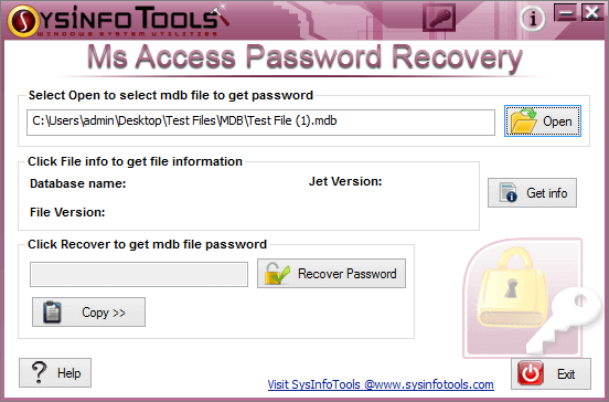 SysInfoTools MDB Password Recovery