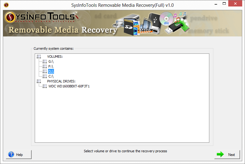 SysInfoTools Removable Media Data Recovery