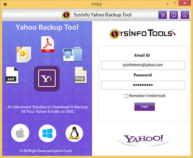 SysInfoTools Yahoo Backup