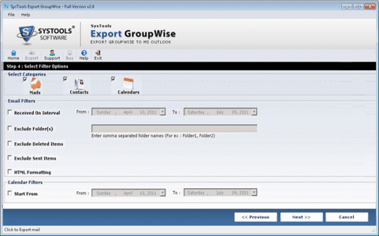 SysTools Export GroupWise