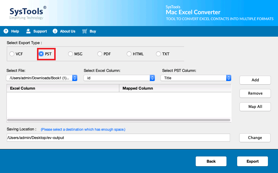 SysTools Mac Excel Converter