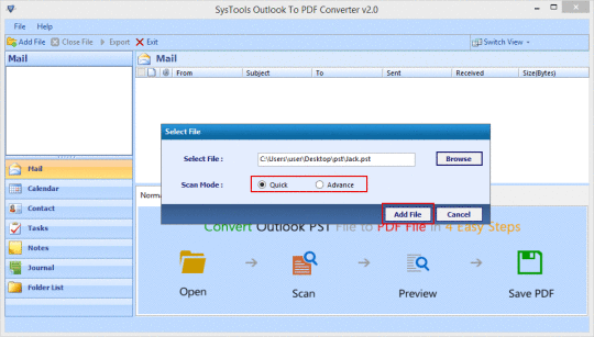 SysTools Outlook to PDF Converter