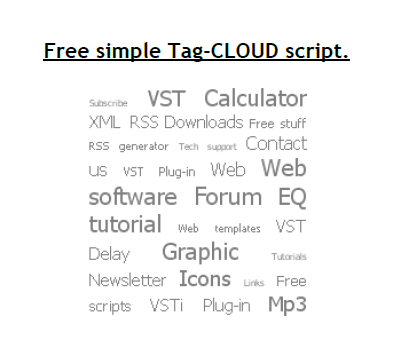 TagCloud-a-like script