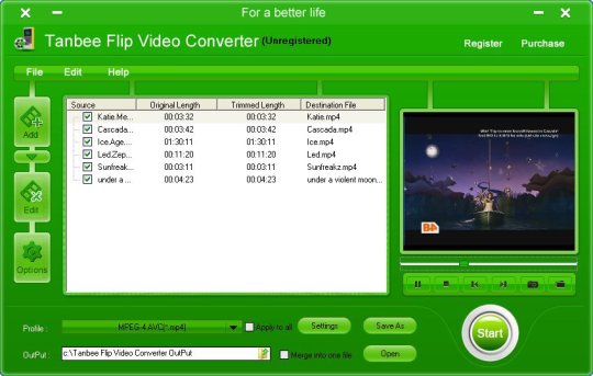 Tanbee Flip Video Converter