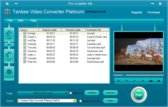 Tanbee Video Converter Platinum