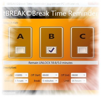tBreak: Break Time Reminder