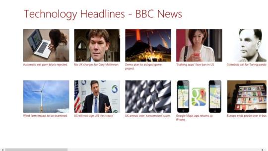 Technology News BBC for Windows 8