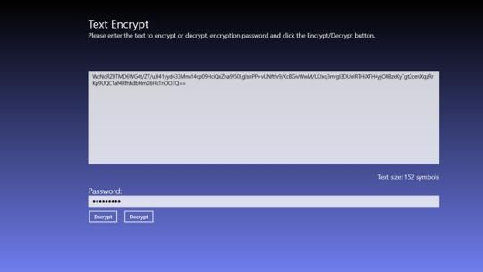 Text Encrypt for Windows 8