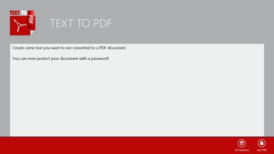 Text2PDF for Windows 8