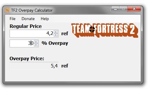 TF2 Overpay Calculator