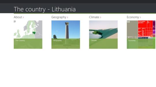 The country - Lithuania for Windows 8
