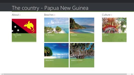 The country - Papua New Guinea for Windows 8