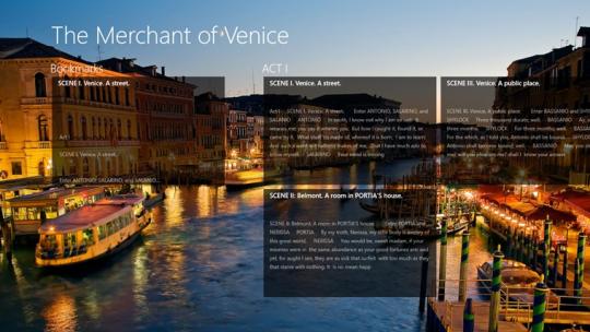 The Merchant of Venice by William Shakespeare for Windows 8