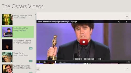 The Oscars Videos for Windows 8