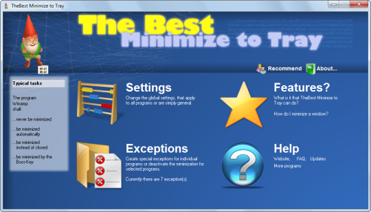 TheBest Minimize to Tray