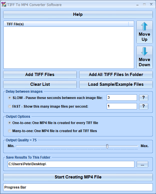 TIFF To MP4 Converter Software