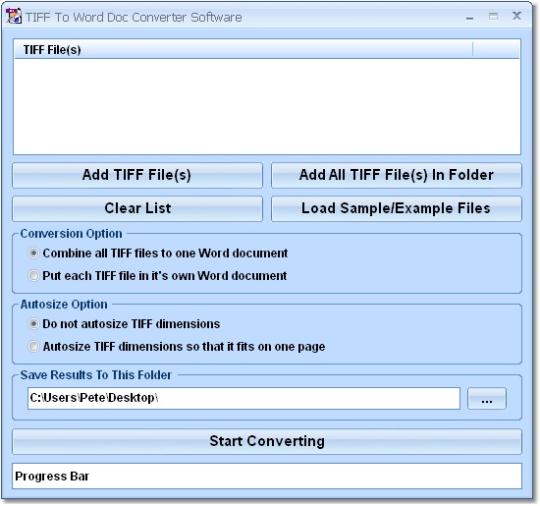 TIFF To Word Doc Converter Software