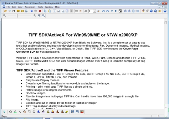 Tiff Viewer for Patents