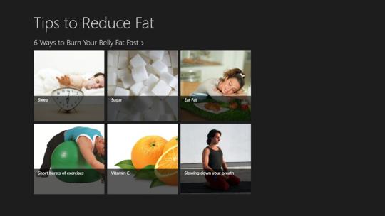 Tips To Reduce Fat for Windows 8