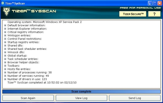Tizer SysScan