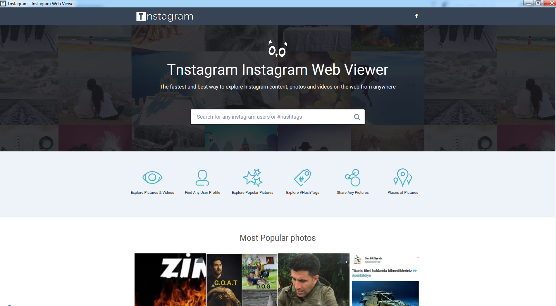 Tnstagram Instagram Web Viewer