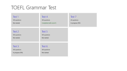 TOEFL Grammar Test for Windows 8