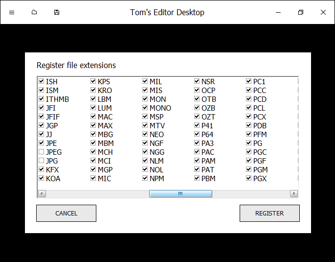 Toms Editor Desktop