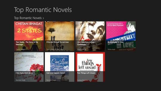 Top Romantic Novels for Windows 8