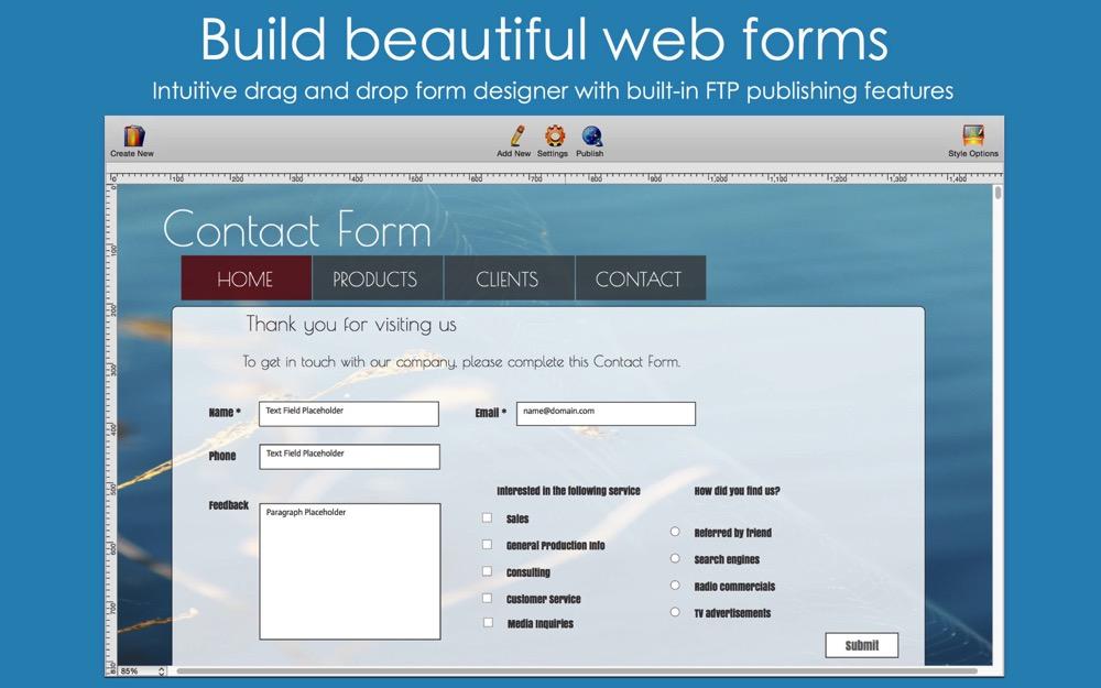 Touch Forms Web Form Builder