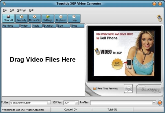 TouchUp 3GP Video Converter