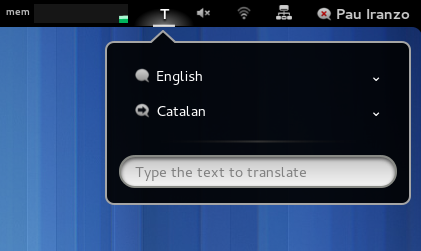 Traductor Gnome-Shell